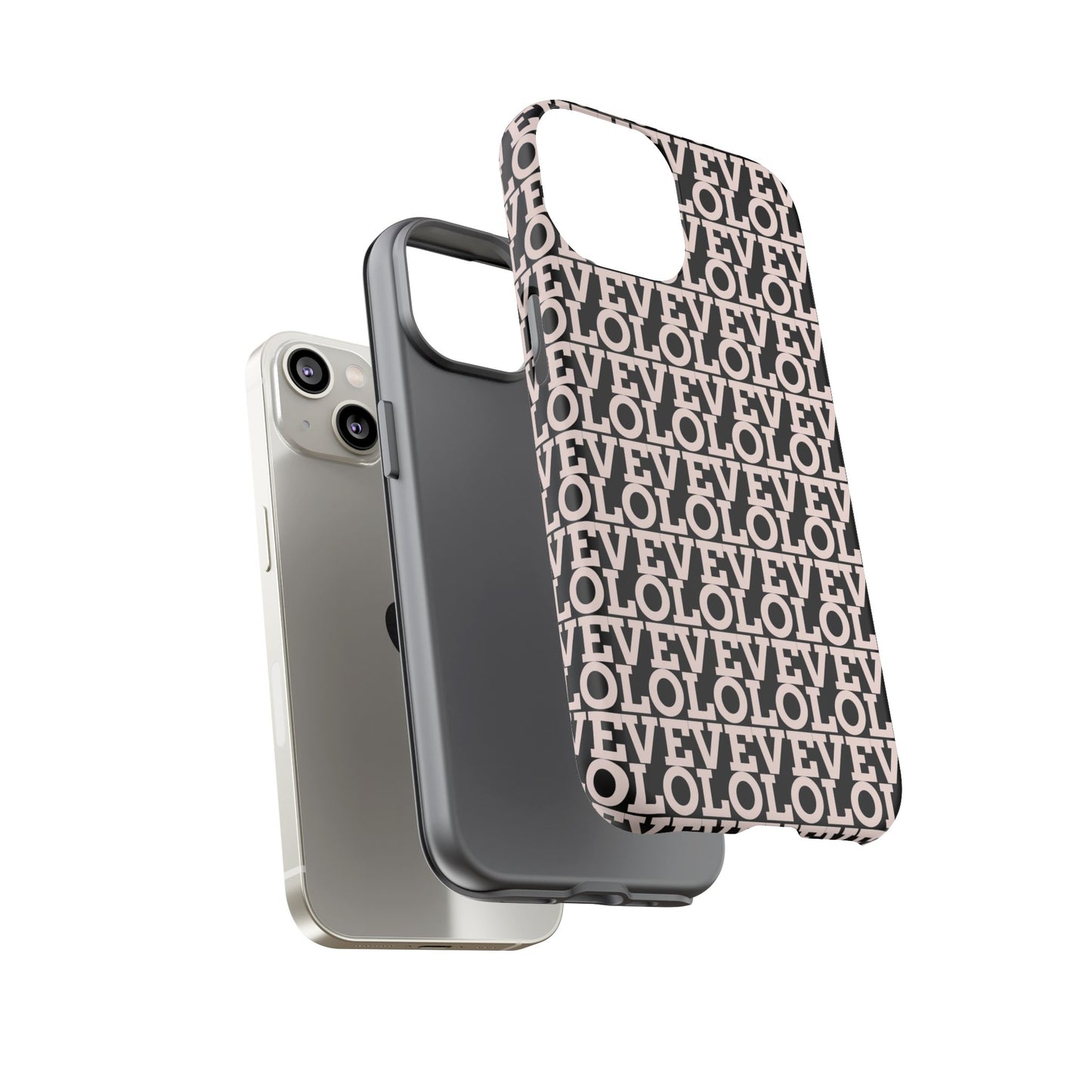 I Phone Case / Cover - Love Pattern Tough Case