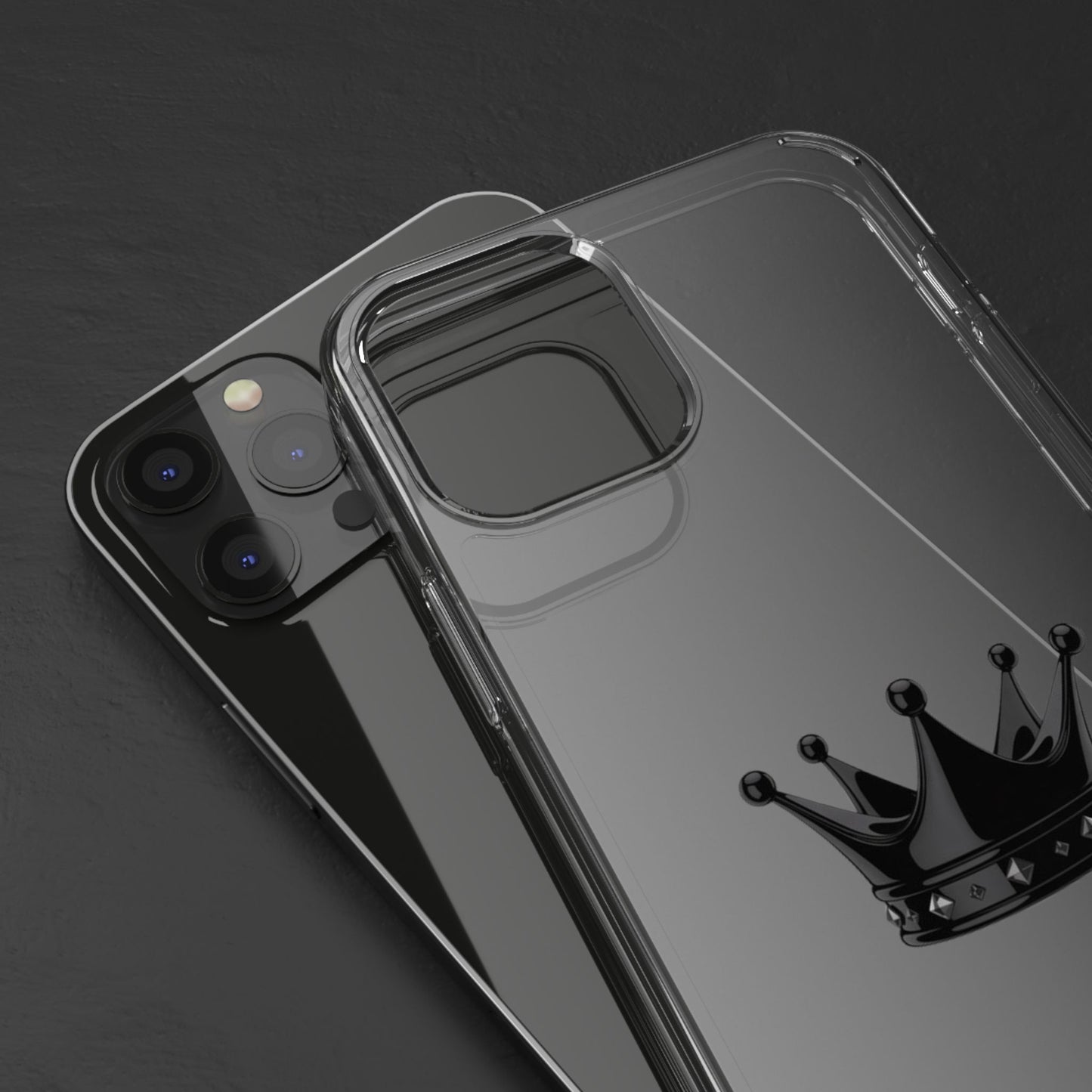 Crown Design Clear iPhone / Samsung Case