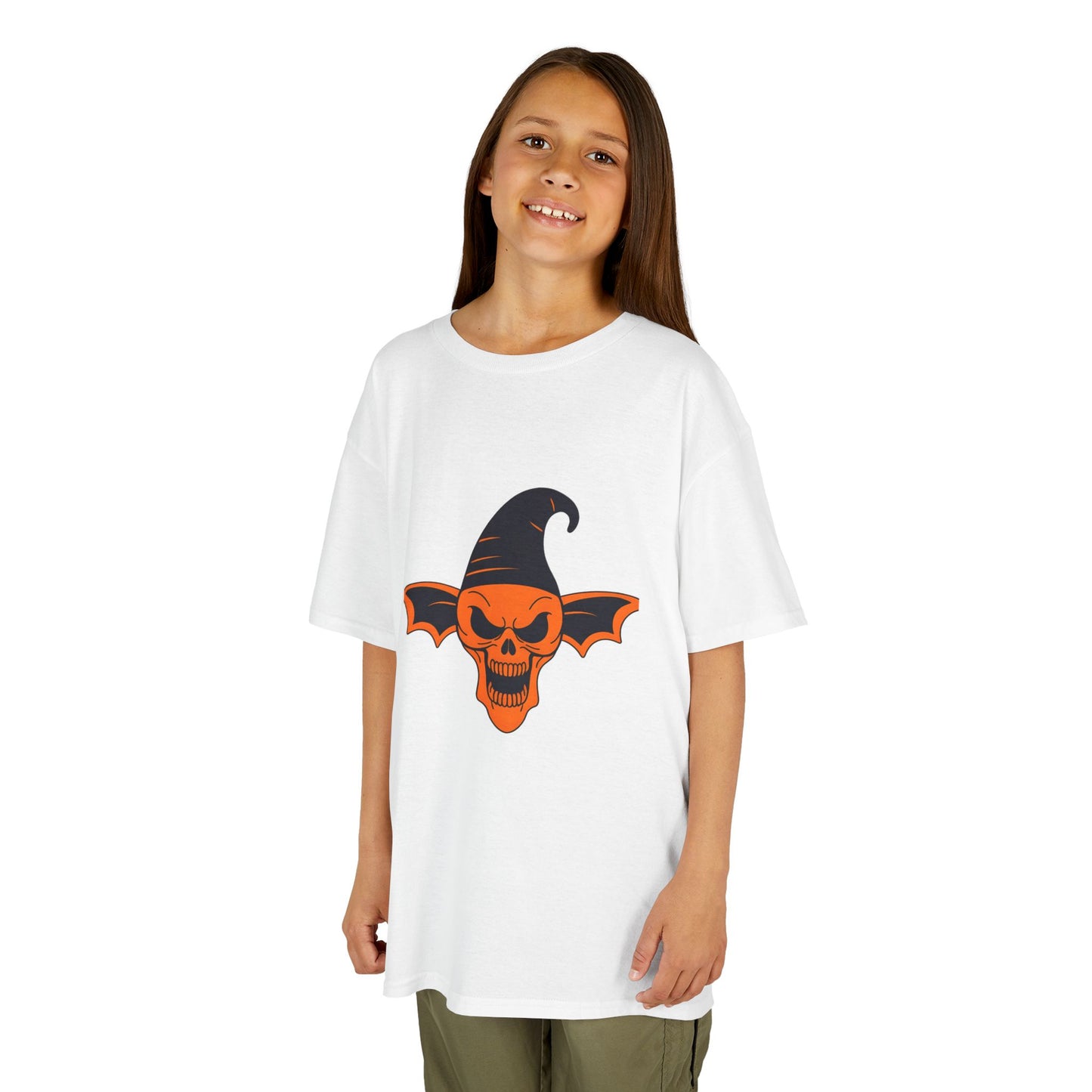 Kids Halloween Skull Tee, Spooky Halloween Shirt, Kids Graphic Tee, Halloween Costume Top, Trick or Treat T-Shirt