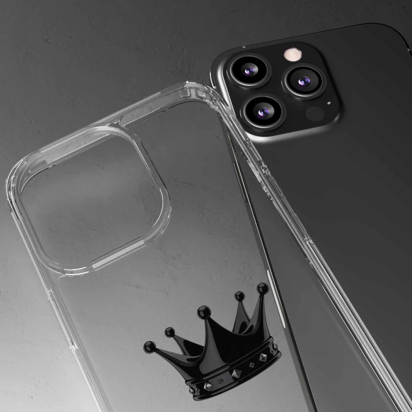 Crown Design Clear iPhone / Samsung Case