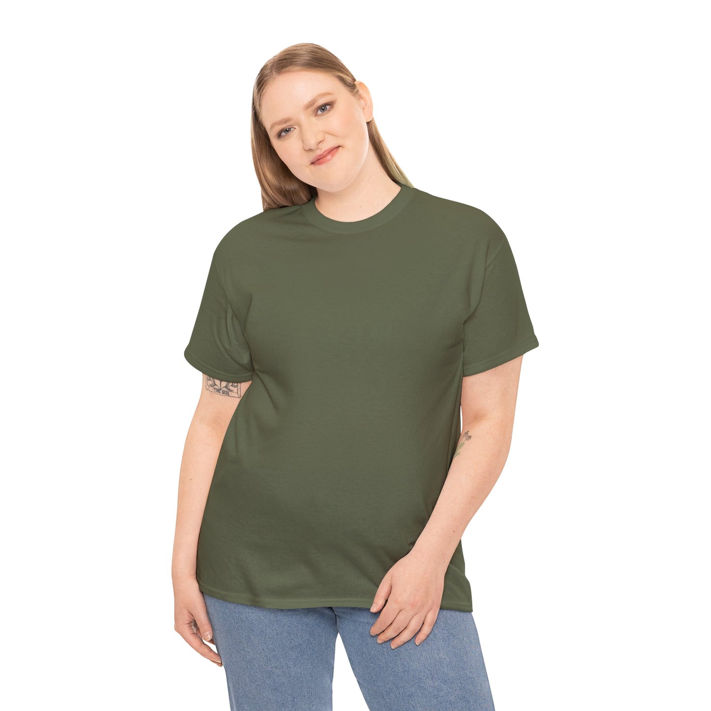 Unisex Heavy Cotton Tee - Comfortable Casual Wear for Every Occasion, Gift Idea, Everyday Essential, Fashion Statement, Relaxed Fit Tee