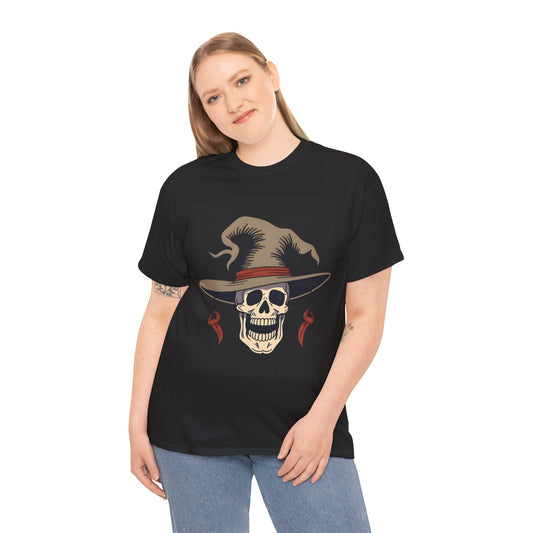 Halloween Tee, Unisex Graphic T-Shirt, Spooky Halloween Apparel, Casual Halloween Outfit, Skull Lover Gift