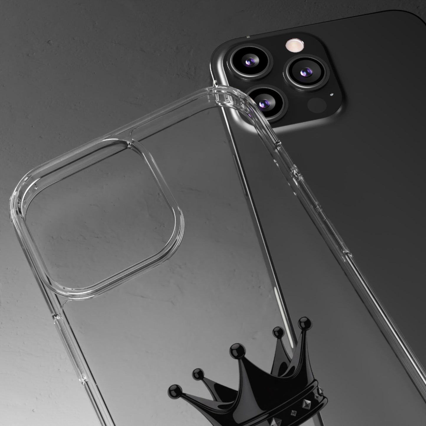 Crown Design Clear iPhone / Samsung Case