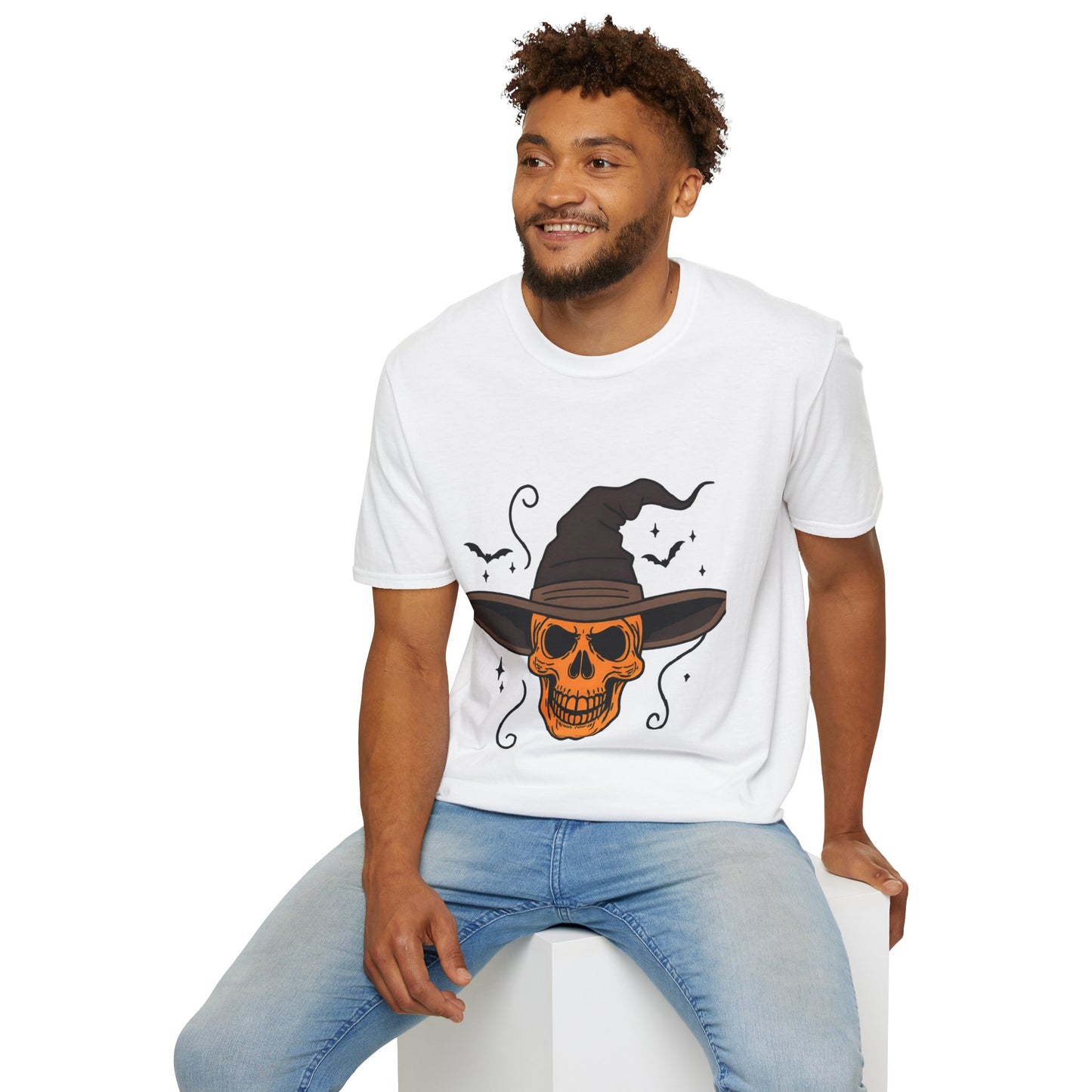 Halloween Skull T-Shirt, Unisex Graphic Tee, Spooky Season Shirt, Funny Halloween Costume 1
