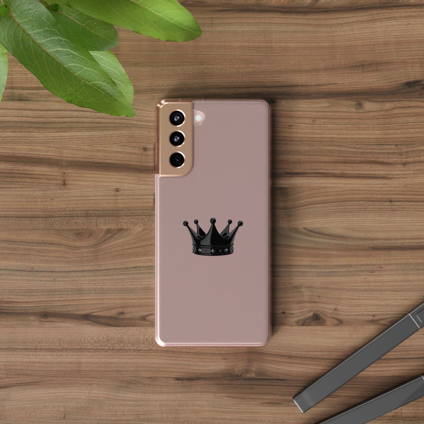 Crown Design Clear iPhone / Samsung Case