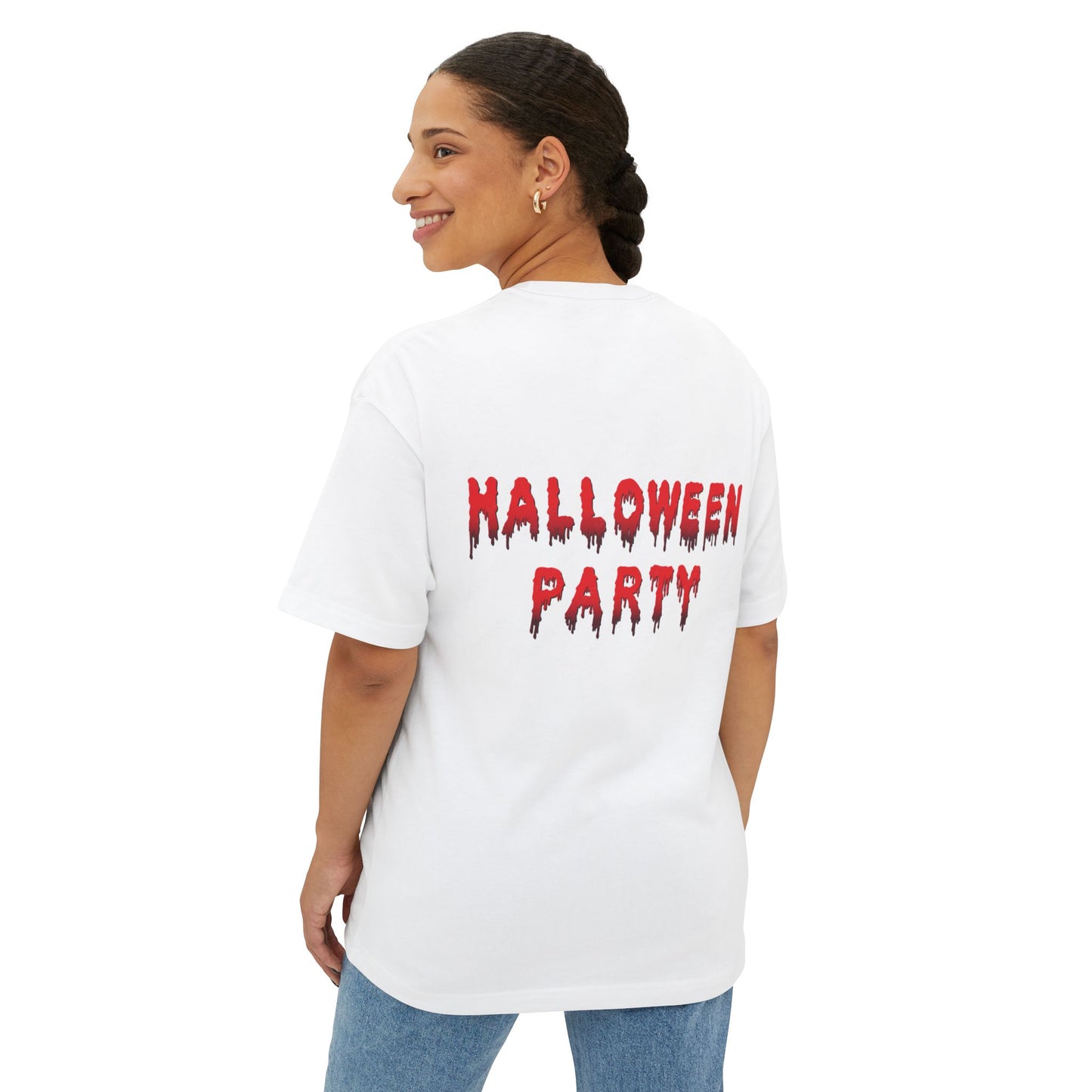 Halloween Skull Graphic Tee, Unisex Oversized T-Shirt for Halloween, Spooky Party Wear, Skeleton Halloween Shirt, Fun Casual Tee